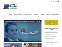 Tablet Screenshot of cdllimoeiro.com.br